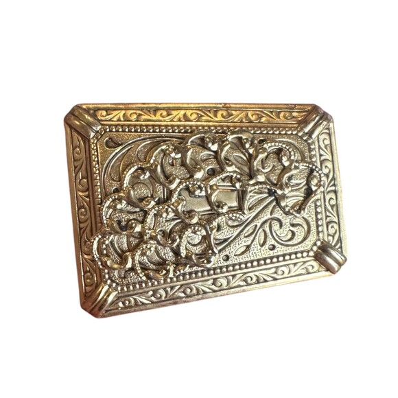 Vintage Victorian Gold Tone Bar Pin Brooch - Picture 1 of 2